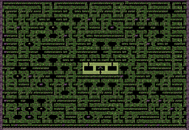 Commodore 64 original: map of the Sabre Wulf jungle