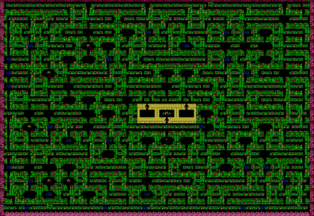 ZX Spectrum original: map of the Sabre Wulf jungle