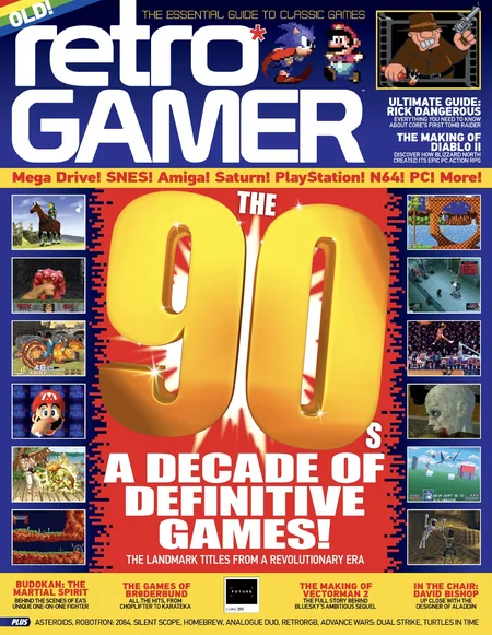 Retro Gamer issue 255 cover: The 90s, a decade of definitive games